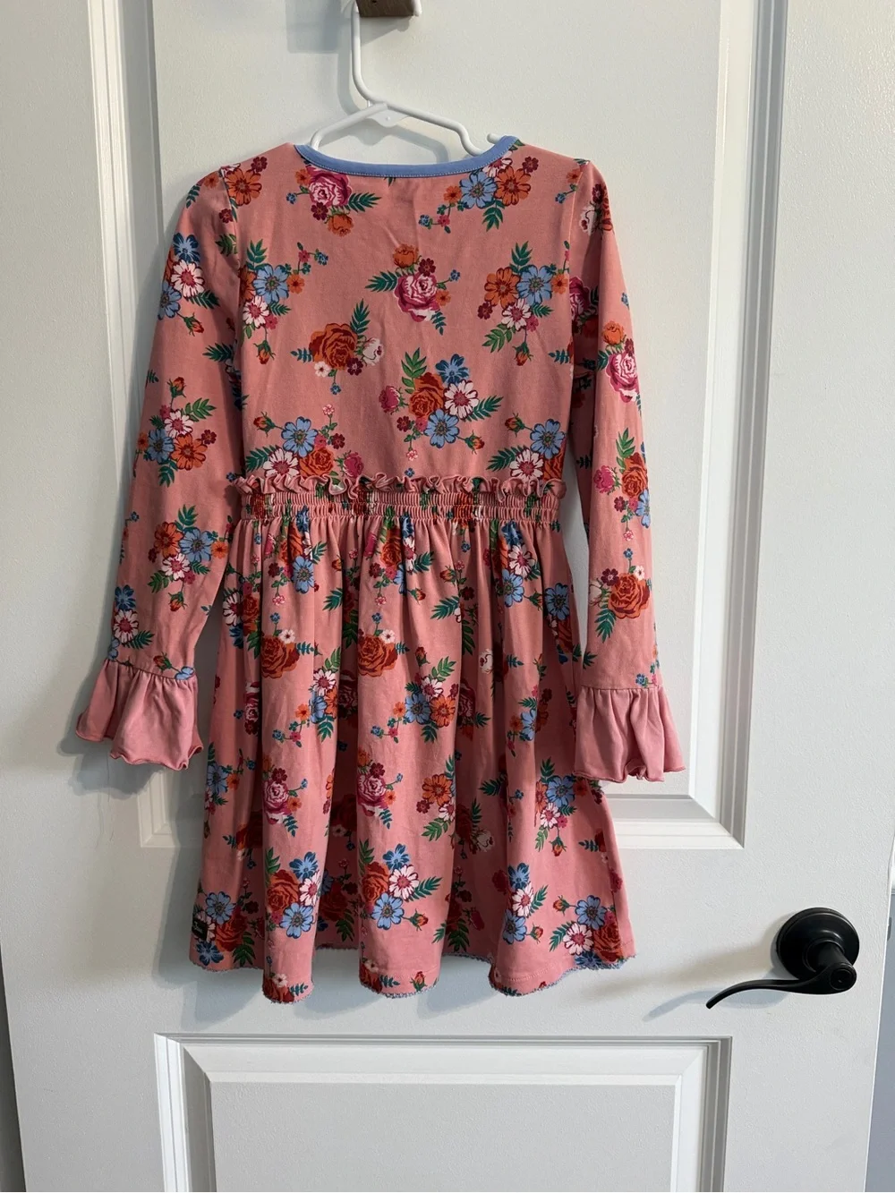 Matilda Jane Girls' Pink Floral Long-Sleeve Dress
